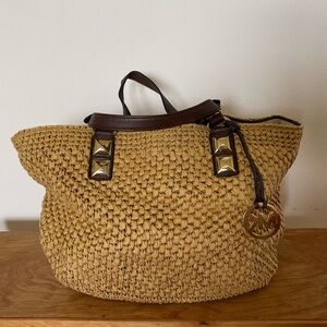 Michael Kors Straw large tote